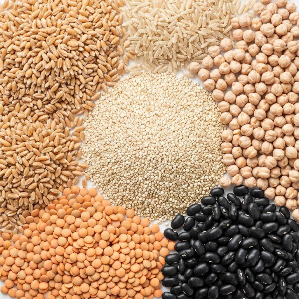 Whole grains and legumes